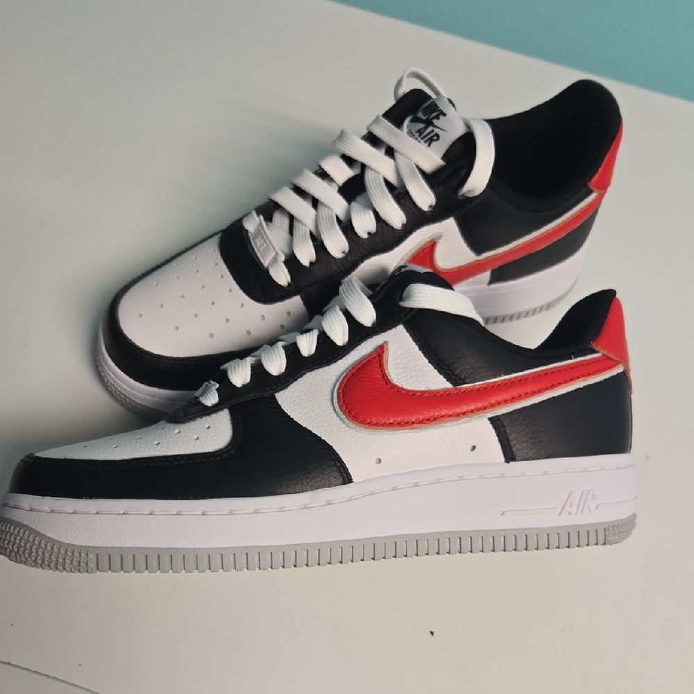 Nike Black and Red Air Force 1